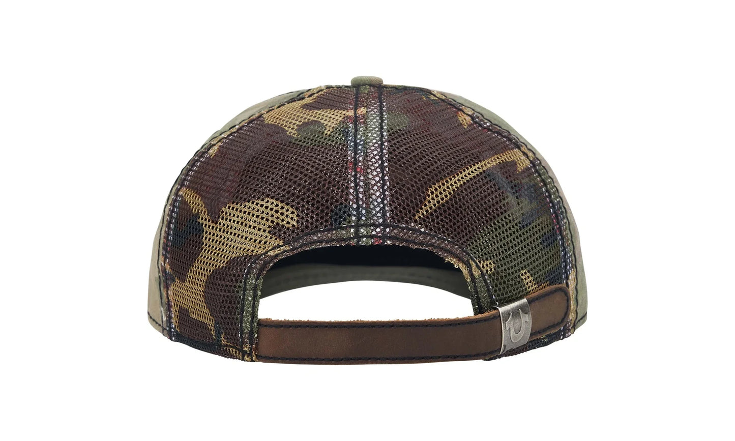 True Religion® Mesh Back 6-Panel "FW25 - Olive Camo" SU26783