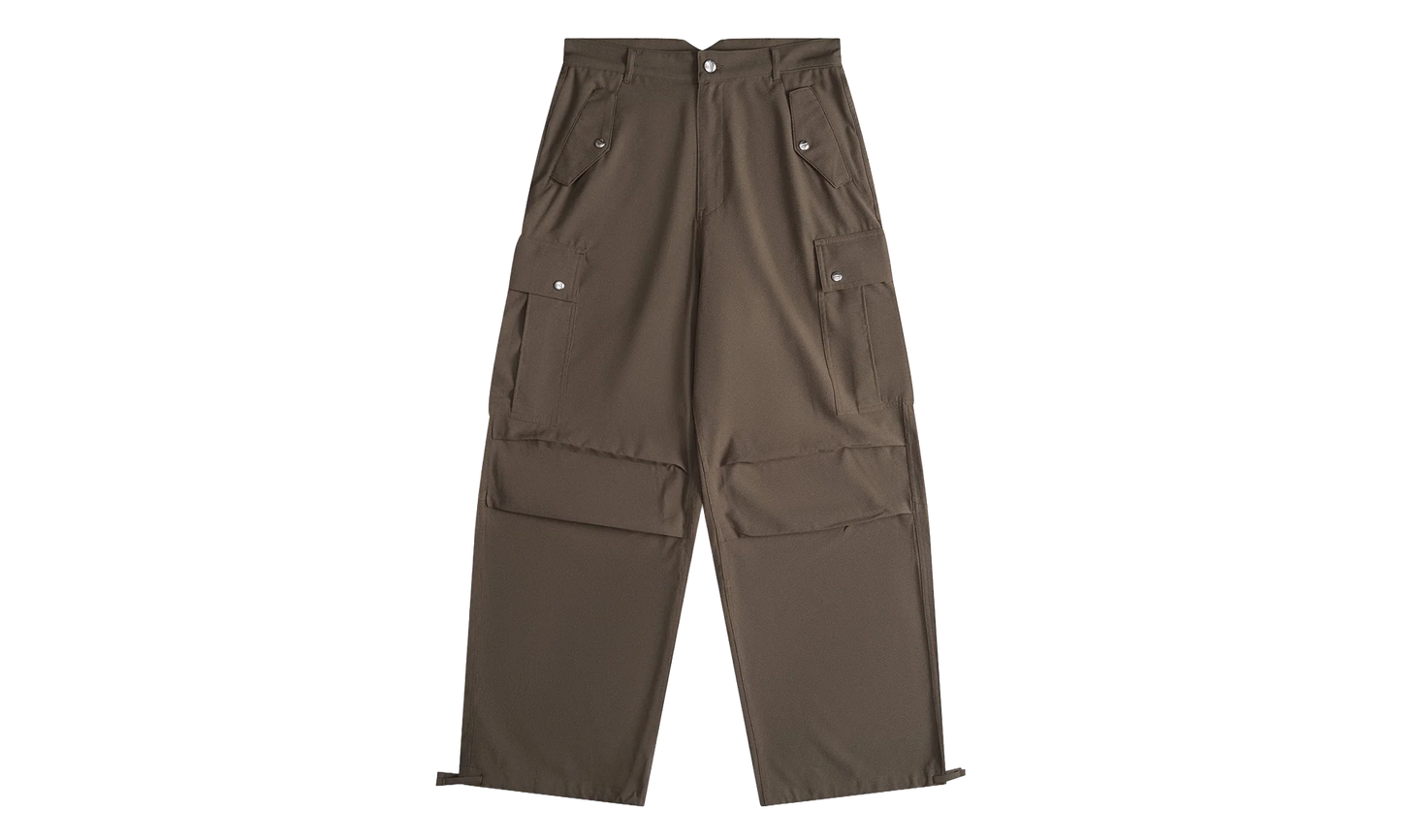 Seersucker Parachute Pants "Olive" RHPS24PA12320372 OLV