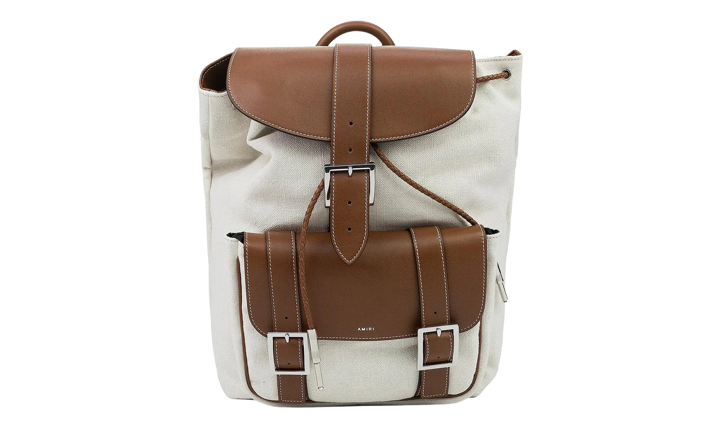Canvas Rucksack Backpack "Cream" Y0A30322CC_Natural/Brown