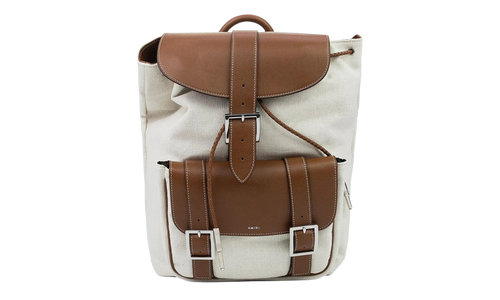 Canvas Rucksack Backpack "Cream" Y0A30322CC_Natural/Brown