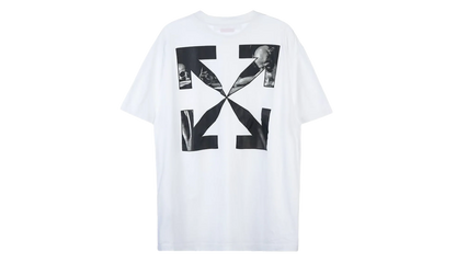 Caravag Arrow Over Short-Sleeve Tee "White" OMAA038C99JER0050110