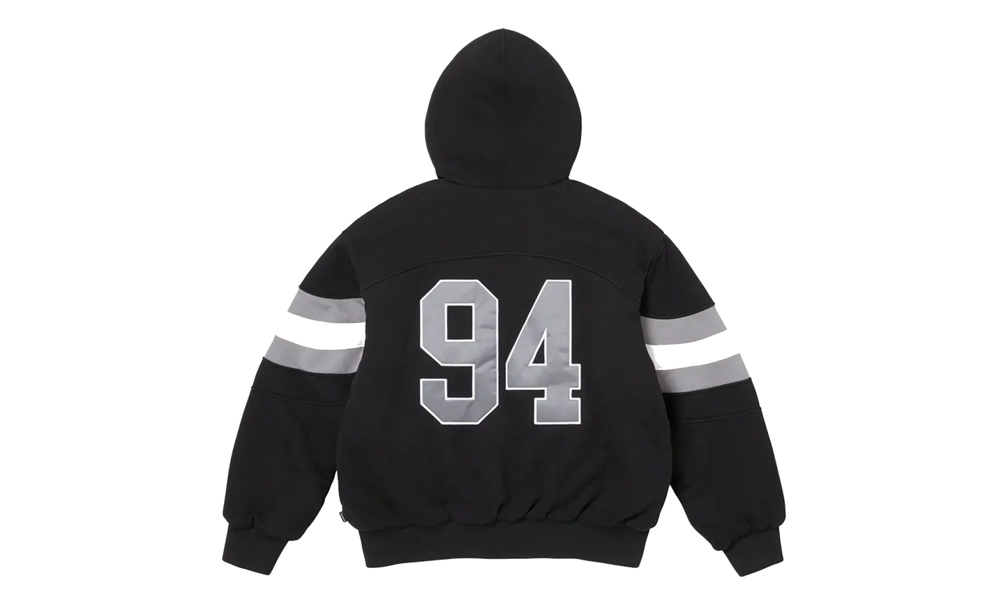 Filled Zip Up Hoodie "SS26 - Black" SU27292