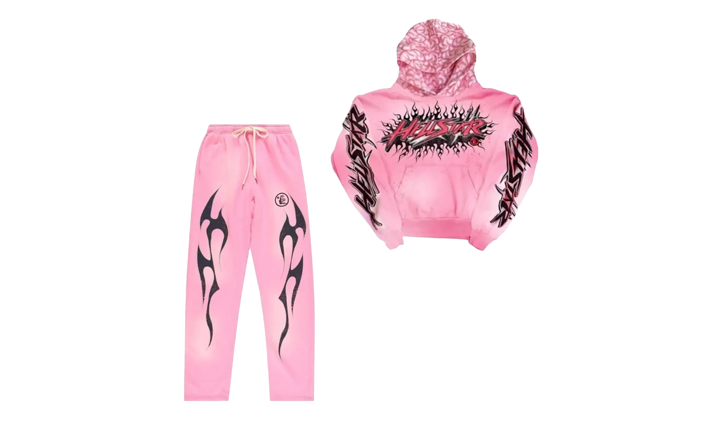 Brainwashed Without Brain Hoodie and Sweatpants (Full Set) "Pink" HSR132