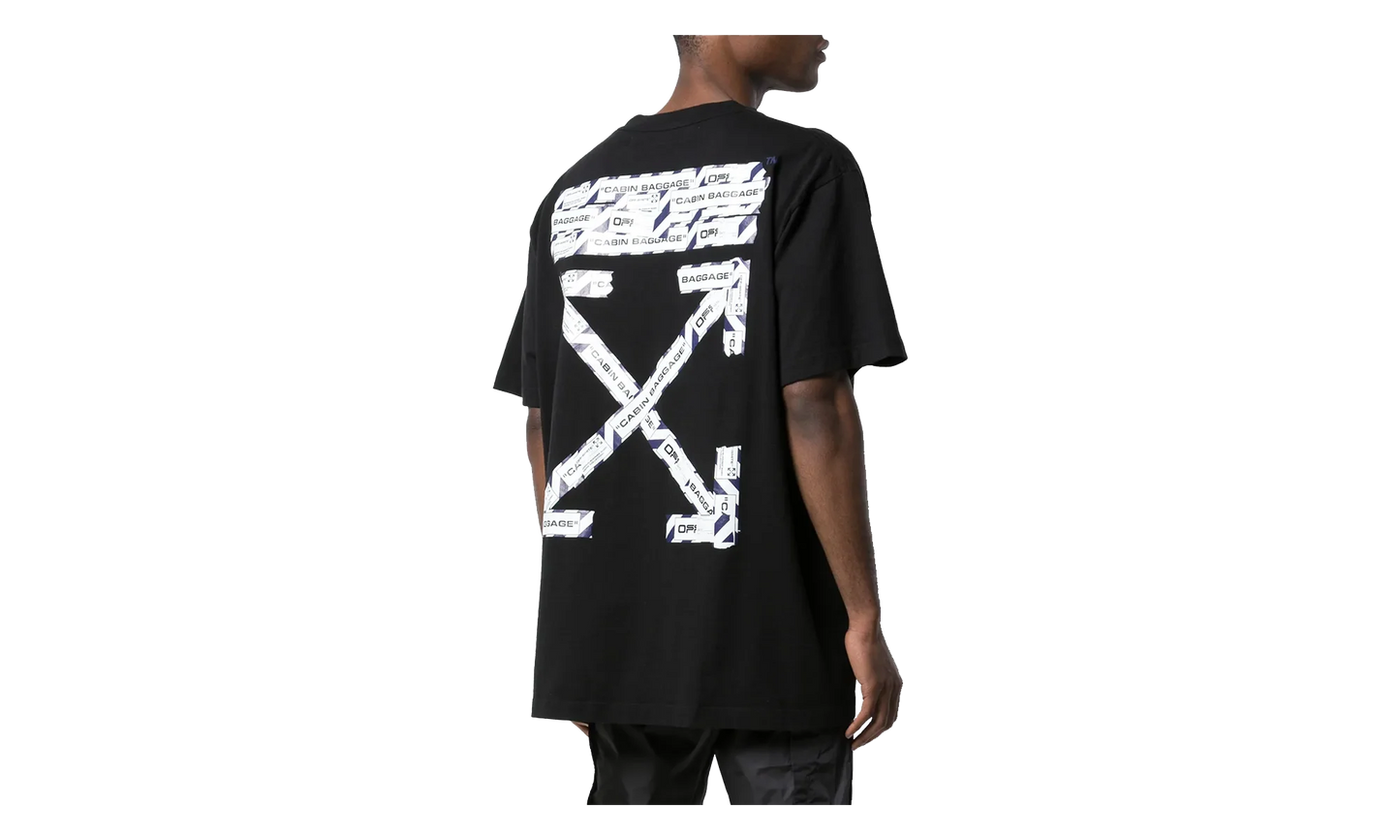 Airport Tape Oversize T-Shirt "Black" OMAA038S201850031088