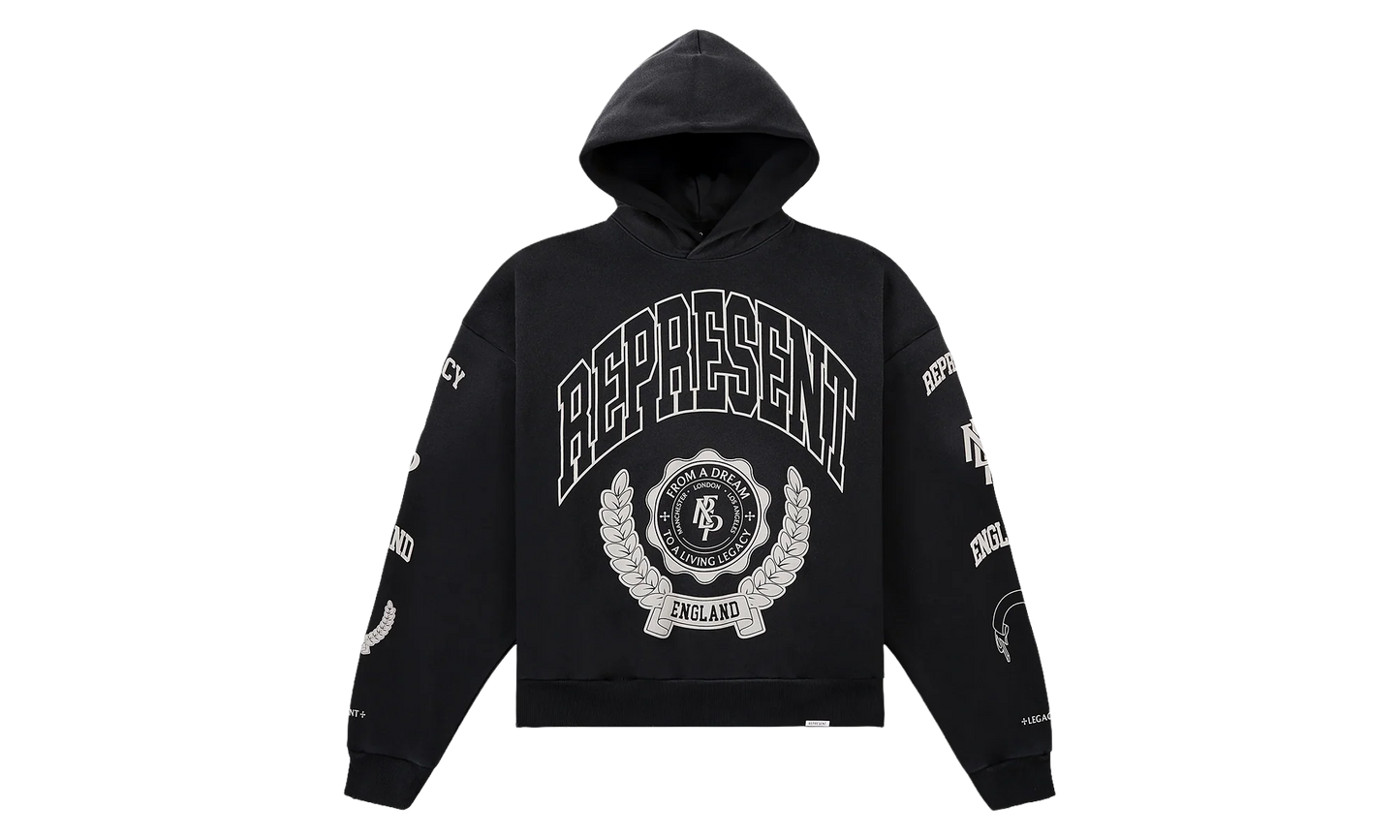 Legacy Crest Hoodie "Stained Black" MLM100372 04