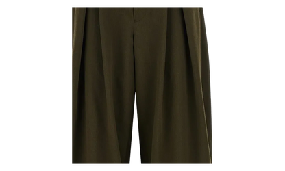 Wool Pleated Trousers "Khaki" PPP031051