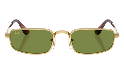 Ray-Ban Bold Metals "A$AP Rocky - Polished Arista Gold with Green Lens" RB3927 001 31