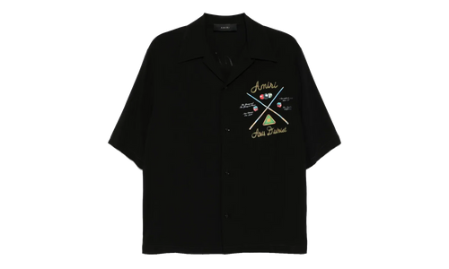 Pool Cue Bowling Shirt "Black" AMSTCA1078 001