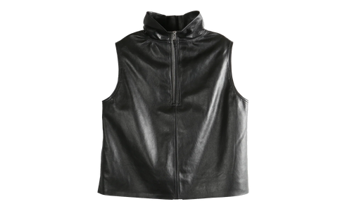 Short Sleeve Tabard in Pelle Top WMNS "Black" RP01F6116 LBY 09