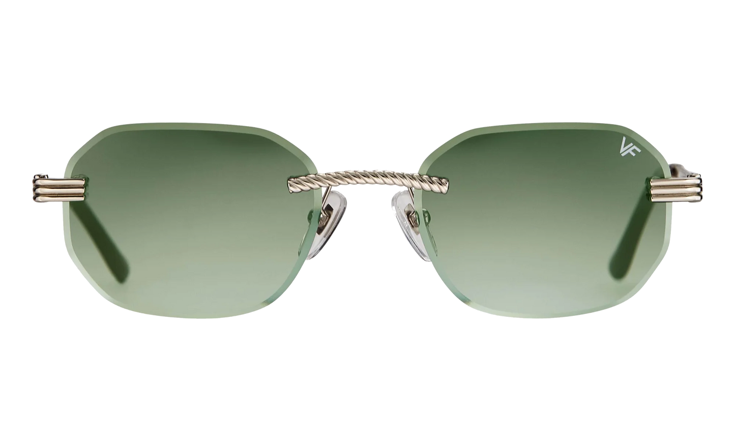 Hustler Rimless Drill Mount 24KT "White Gold / Army Green" DMHU2 0040 42D5
