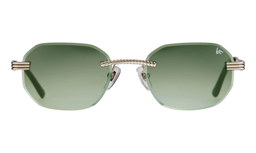 Hustler Rimless Drill Mount 24KT "White Gold / Army Green" DMHU2 0040 42D5