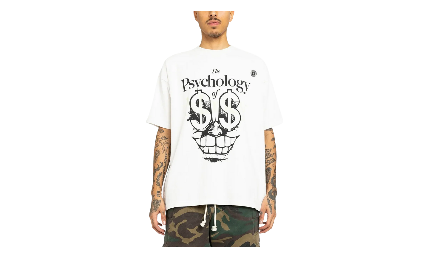 Satoshi Psychology Tee "White" SS24TE014