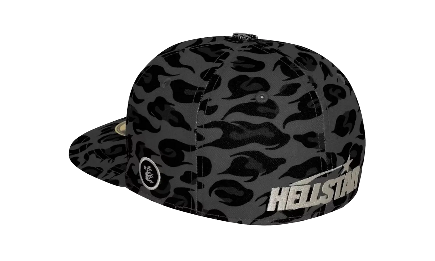 Cheetah Print Fitted Hat "Black" HSR094