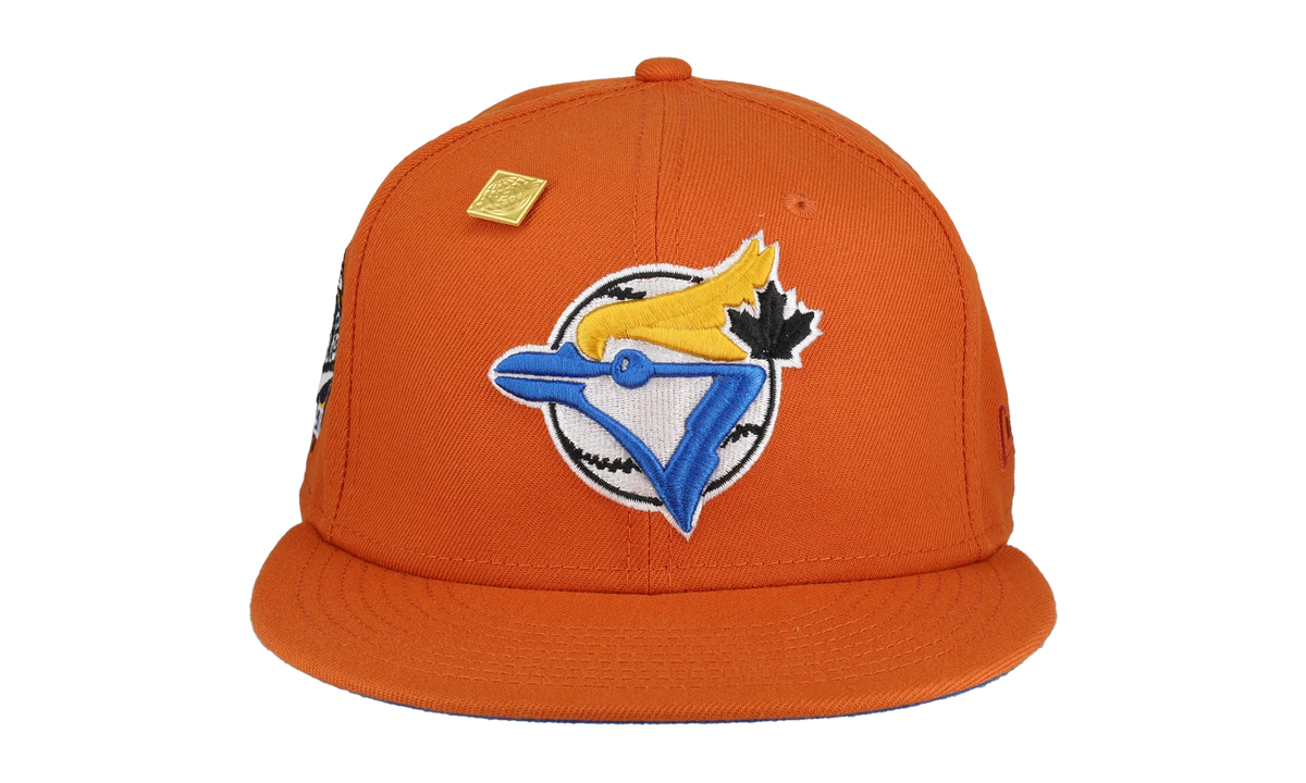 59FIFTY Toronto Blue Jays 1993 World Series Patch Fitted Hat "Orange / Blue" 123451292330