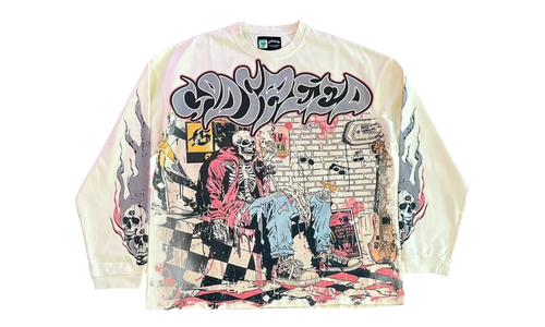 STONER LONG SLEEVES SWEATSHIRT "BONE" GS122