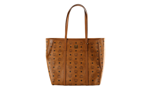 Medium Toni Shopper in Visetos "Cognac" MWPAATN03CO001