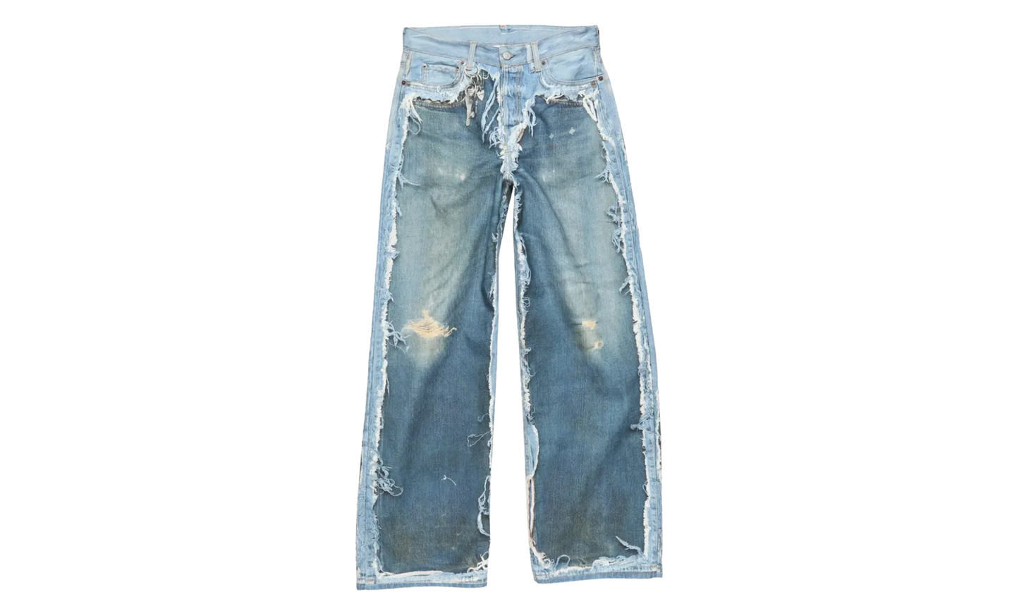Trashed Trompe L'Oeil Jeans "Mid Blue" CK0140AUZ
