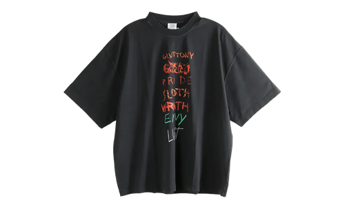 7 Sins T-Shirt "Black" ME76TR196BX BLAC