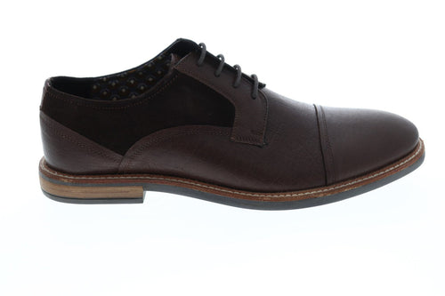 Ben Sherman Birk Cap Toe BNM00023 Mens Brown Leather Lace Up Oxfords Shoes