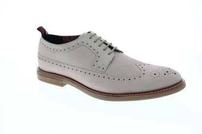 Ben Sherman Birk Long Wingtip BNM00025 Mens Pink Leather Lace Up Oxfords Shoes