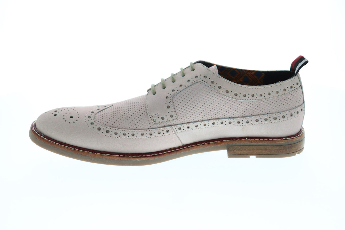 Ben Sherman Birk Long Wingtip BNM00025 Mens Pink Leather Lace Up Oxfords Shoes