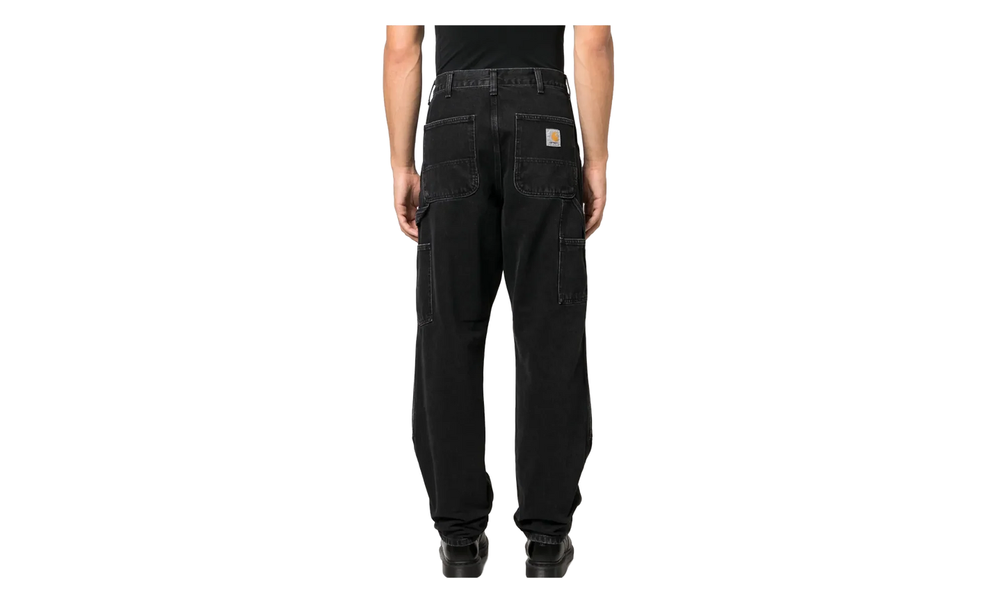 Denim Double Knee Pants "Black Stone Washed" I032699 8906
