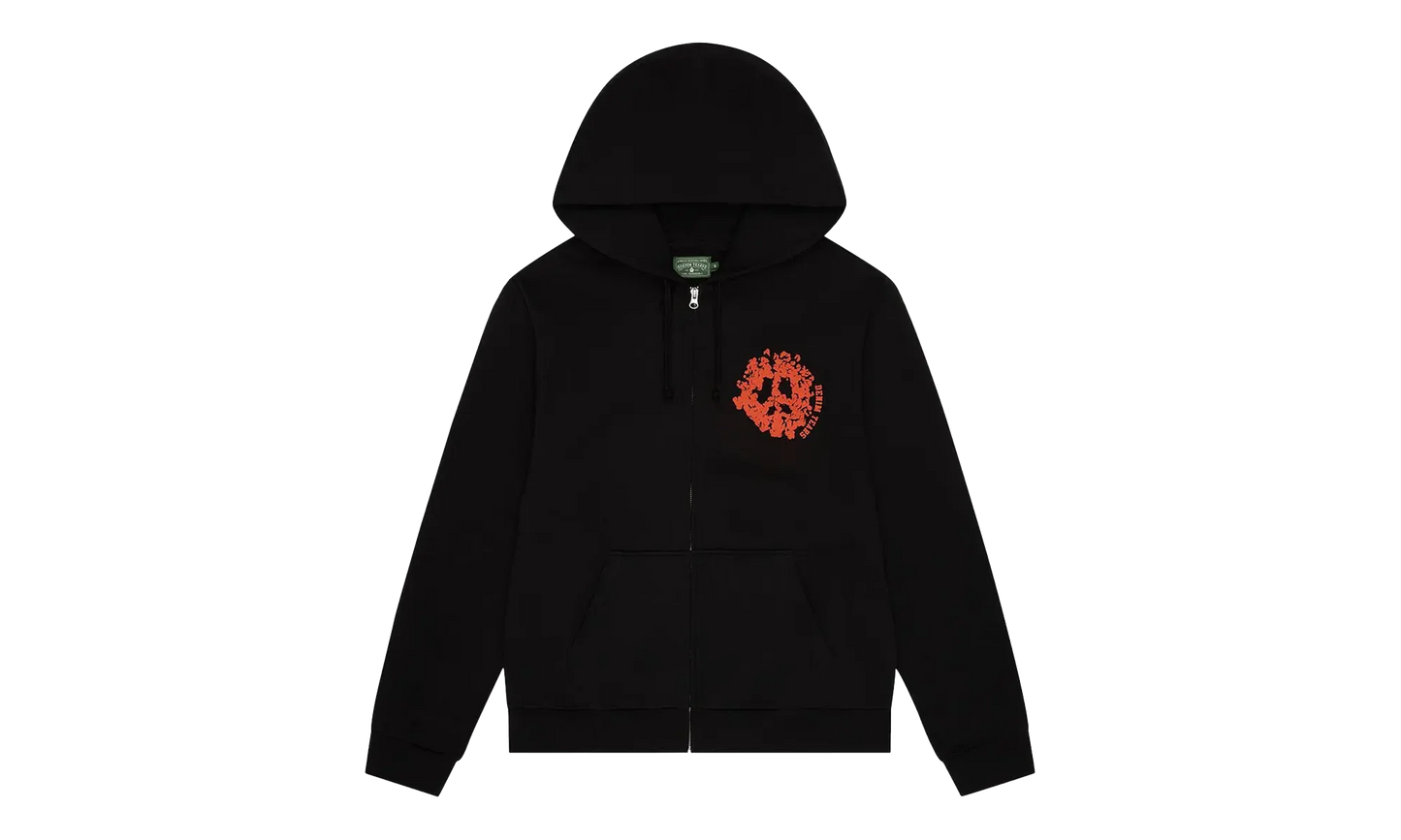 Denim U Zip Hoodie "Black" DT417