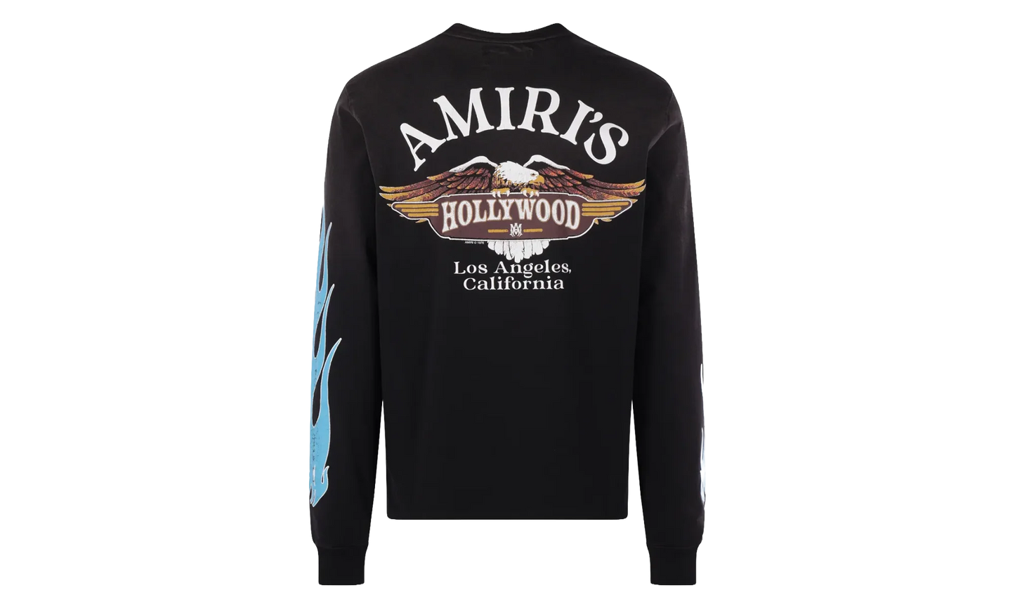 Eagle Flames Long-Sleeve Tee "Black" AMTOJR1038 001