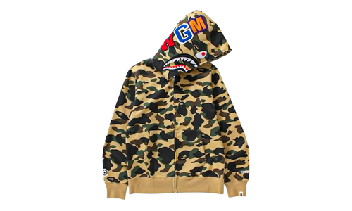 1st Camo Windstopper Shark Full Zip Hoodie "Yellow" B1CSFZHSY