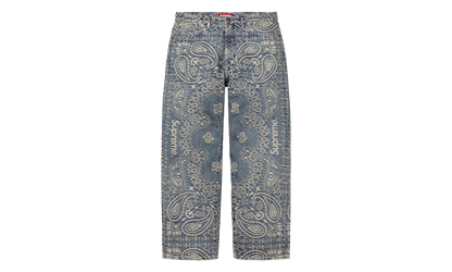 Bandana Jacquard Baggy Jean "SS25 - Blue" SU25290