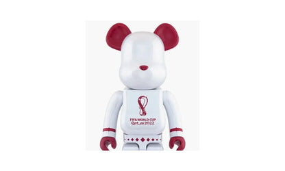 Bearbrick FIFA World Cup Qatar 2022 "White Chrome - 1000%" MEDI3039