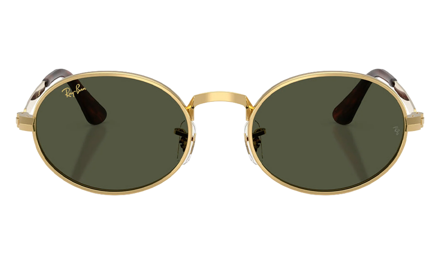 Ray-Ban Bold Metals "A$AP Rocky - Polished Arista Gold with Dark Green Lens" RB3931 001 31
