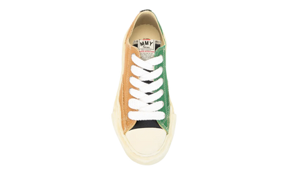 Peterson OG Sole Overdyed Canvas Low "Yellow Green Mismatched" A05FW728 YEL