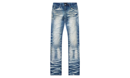 Clayton Stacked Medium Denim "Blue" B1182STMDB