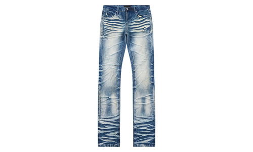 Clayton Stacked Medium Denim "Blue" B1182STMDB