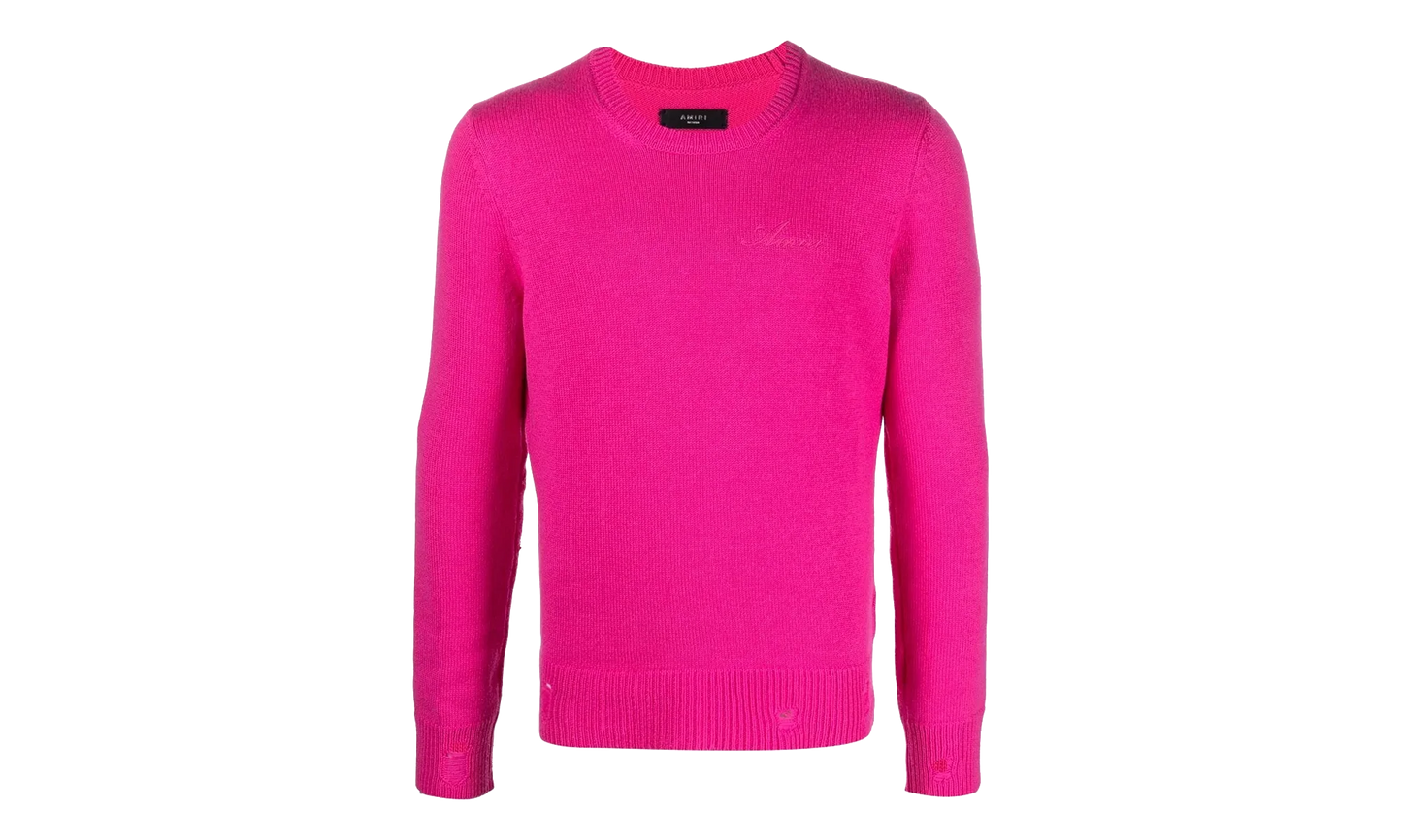 Destroy and Repair Crewneck Sweatshirt "Pink" MKL030 651