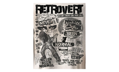 Rhinestone Never Been Normal T-Shirt "White" RET001