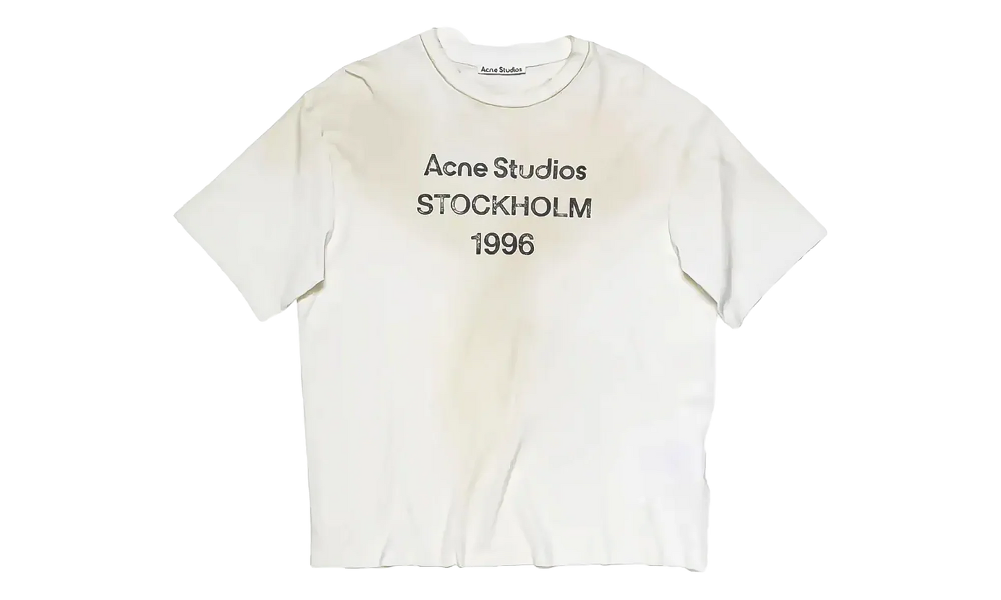 Logo Relaxed Fit T-Shirt "Dusty White" FN UX TSHI000013 DC6