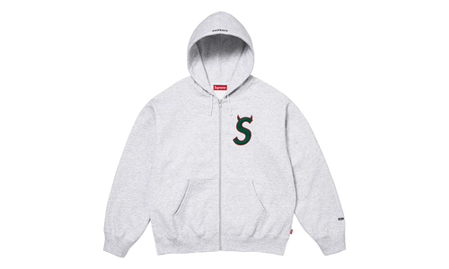 Devil S Logo Zip Up Hooded Sweatshirt "SS26 - Heather Grey" SU27312