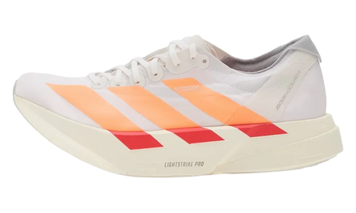 Adizero Adios Pro 4 WMNS "Cloud White / Beam Orange / Lucid Red" JR7087
