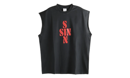Sin Sleeveless T-Shirt "Black" ME76TR197B BLAC