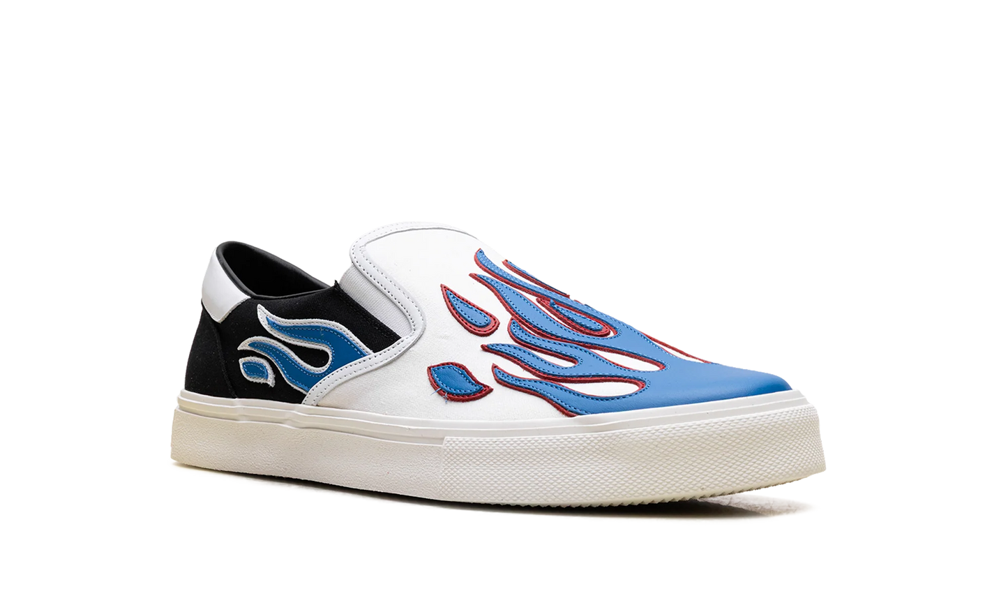 Slip On Sneakers "Flame - Black White Blue" S0F23149CL BWB