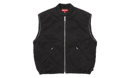 Zip-Off Sleeve Quilted Bomber Jacket "Black" SU26991