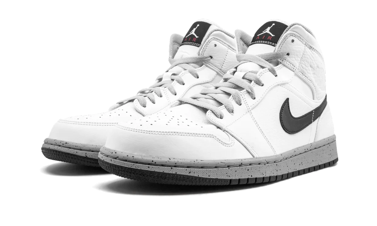 Air Jordan 1 Mid "White/Cement" 554724 115