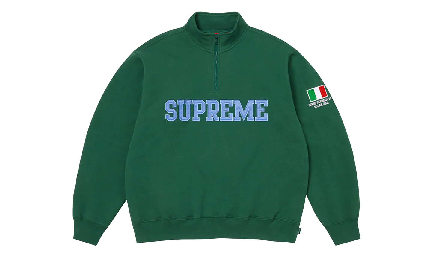 Shop Flag Half Zip Pullover "SS26 - Dark Green - Milan" SU27014
