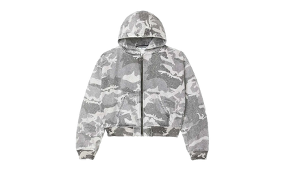 Crystal Camo Work Zip Up Jacket "Grey" 10076925