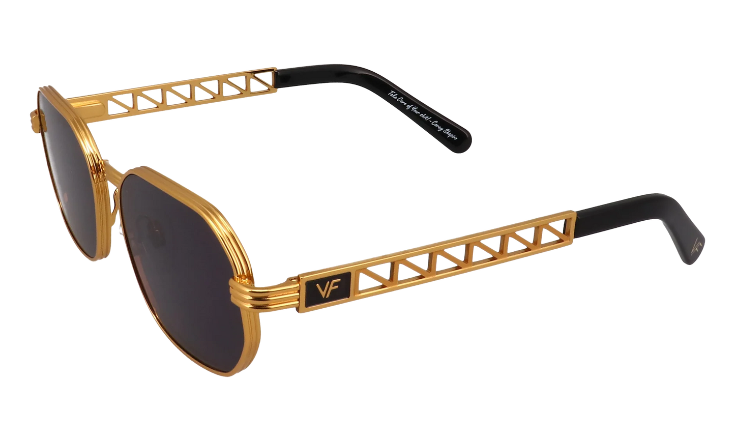 Hustler Jacques Cartier Edition 24KT "Yellow Gold / Black" JCHU2 0001 CUT 11B5