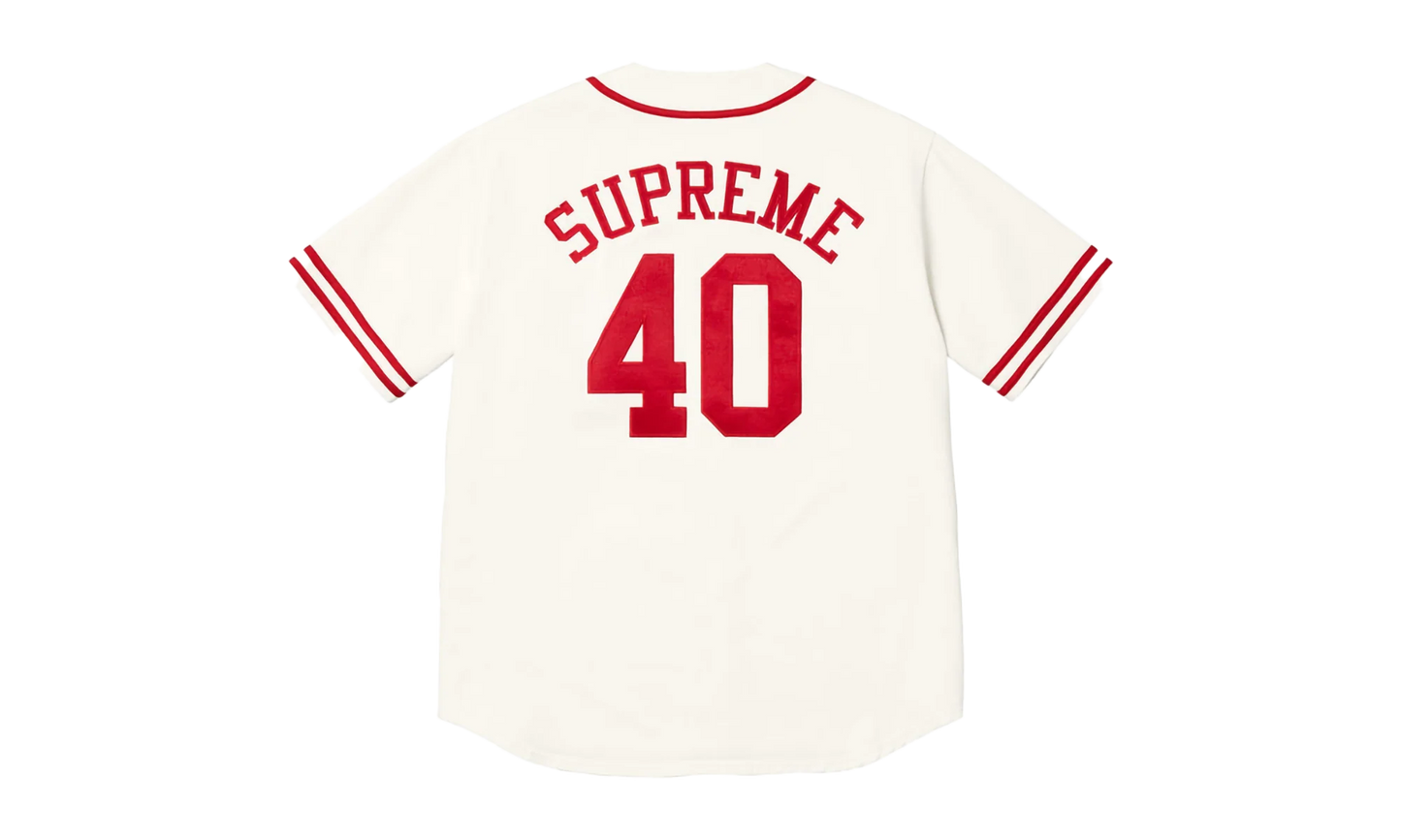 40 Acres Twill Baseball Jersey "SS25 - Natural" SU25352