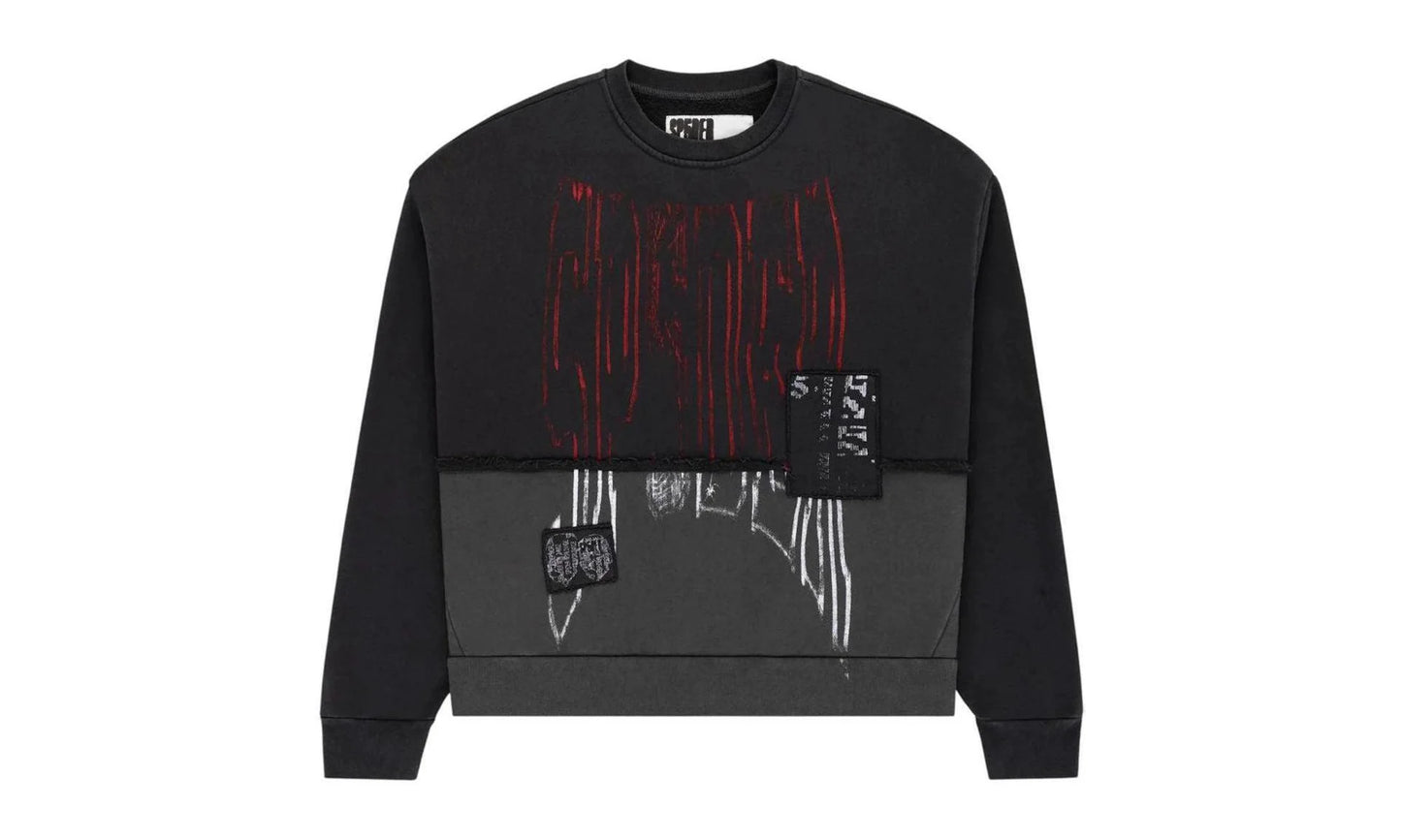 Diffused Collegiate Crewneck "Black" SP5der245