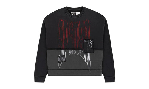 Diffused Collegiate Crewneck "Black" SP5der245